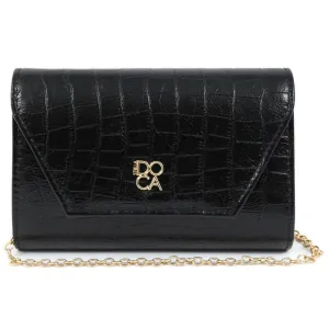 Women's envelope bag Doca 22098 black